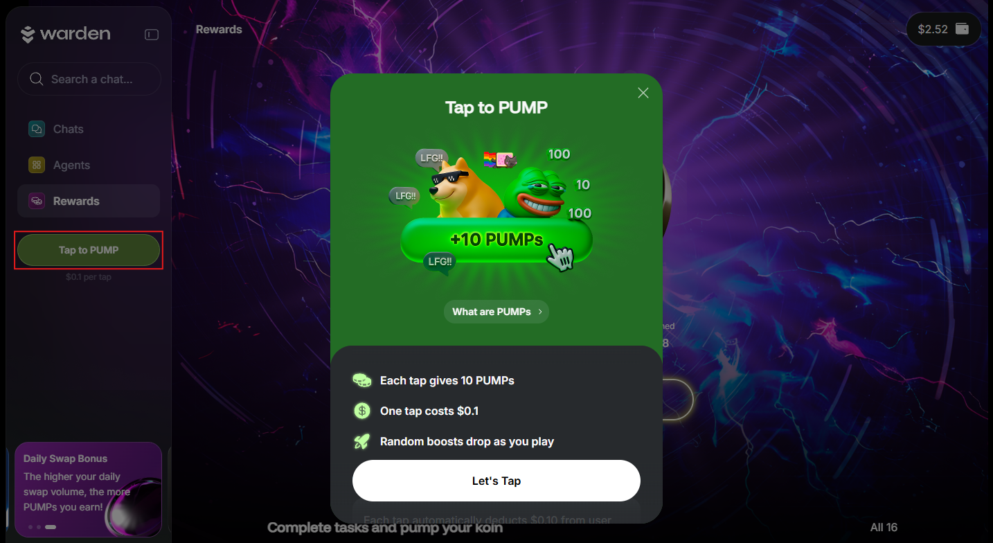 Create and grow your coin in Warden