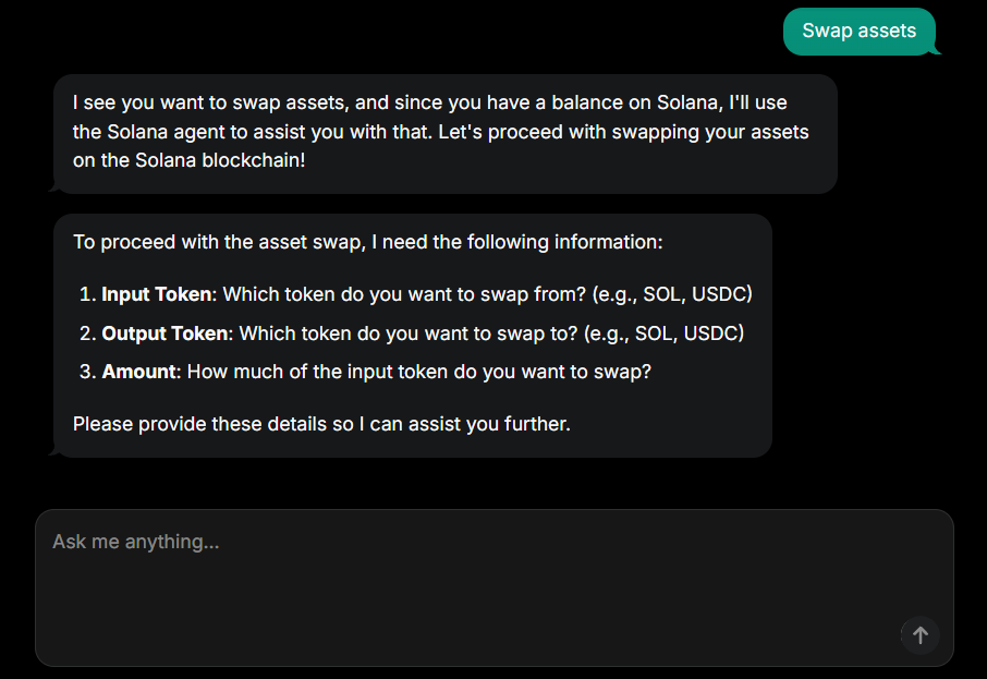 Send assets using the Warden AMA Agent