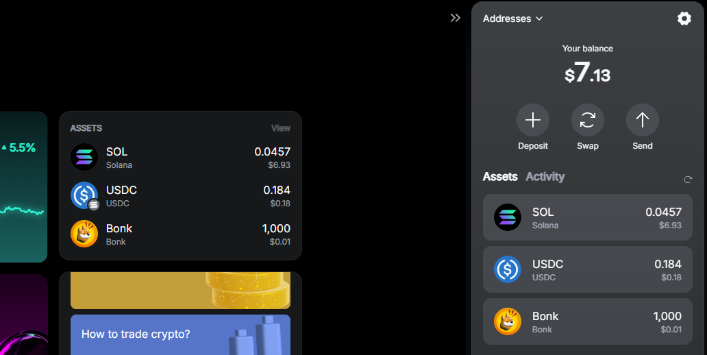 View your balance and activity in the Warden App