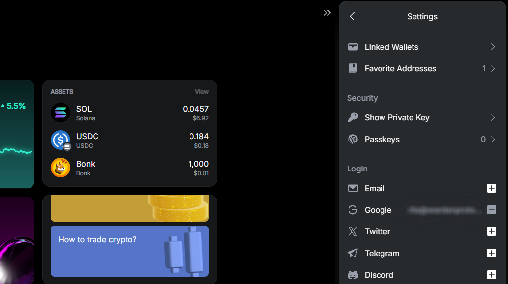 Configure your wallet in the Warden App