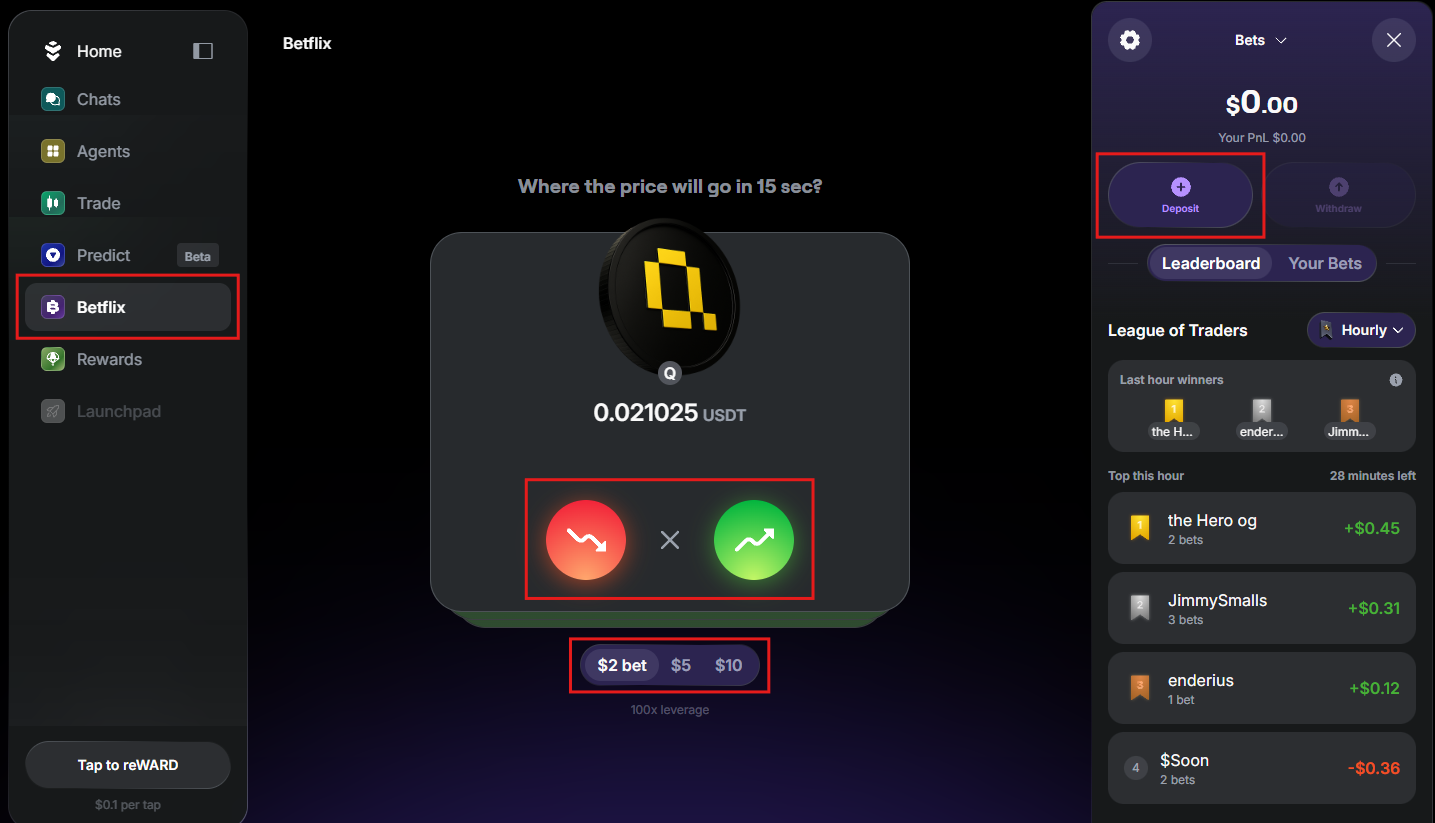 Start playing Betflix in Warden