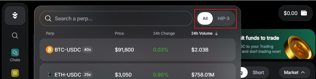 Create an order in Warden